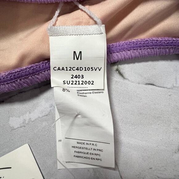 NEW CUPSHE Lavender Square Neck Bikini Top & Standard Bottoms Set SIZE M - Picture 4 of 4